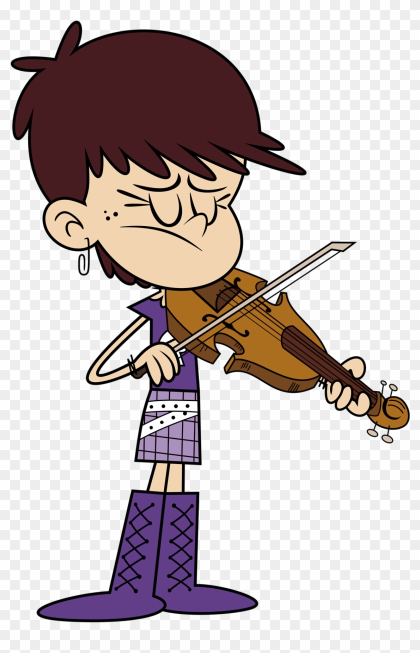 Vector Luna Playing Violin By Toaackar-dbk5ljv - Playing The Violin Cartoon #435510