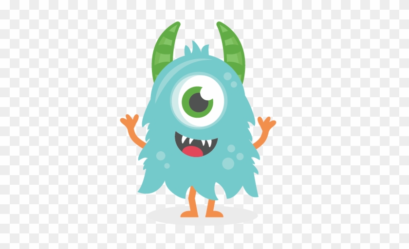 Blue Monster Png Hd - Cute Monster Clipart #435526