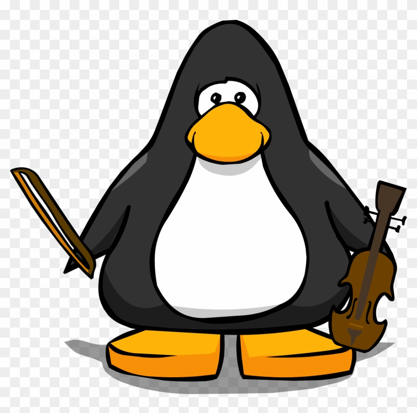 Violin From Player Card - Penguin With A Horn #435768