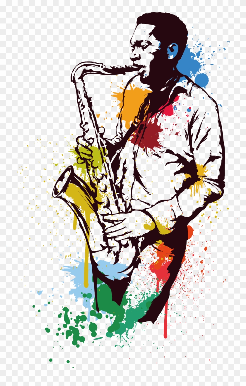 Alto Saxophone Jazz Art - Performer Vector #435764