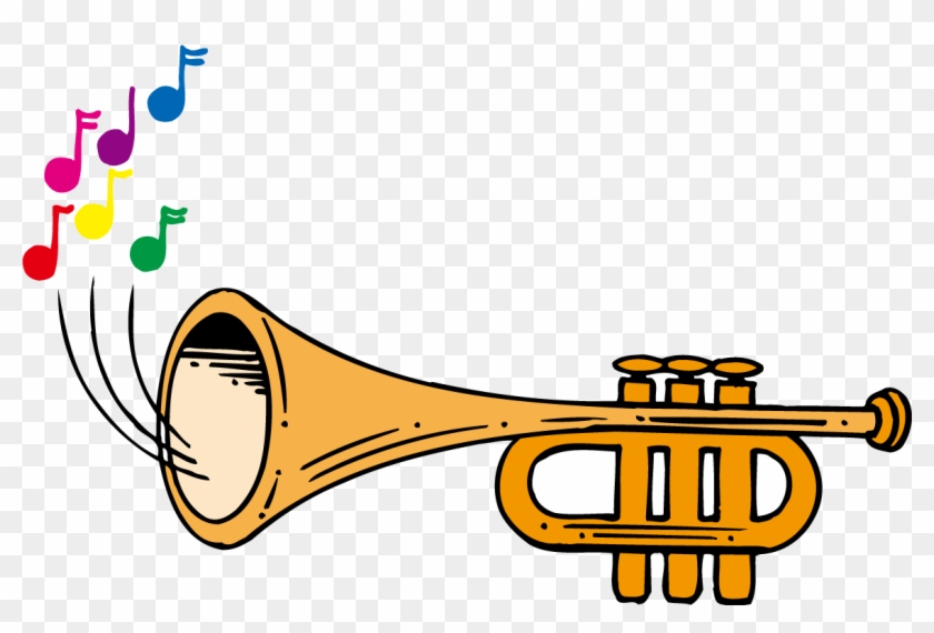 Trumpet Cartoon Musical Instrument Animation Drawing - Cartoon Picture Of A Trumpet #435777