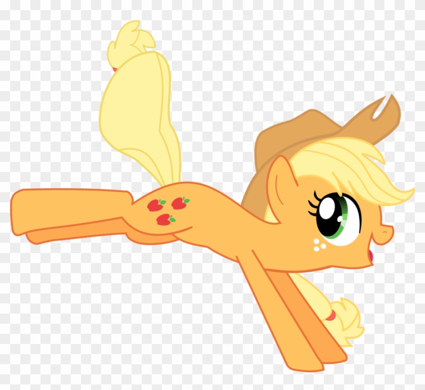 Applejack Kicking The Air By Littleponyforever - My Little Pony Applejack Kick #435924