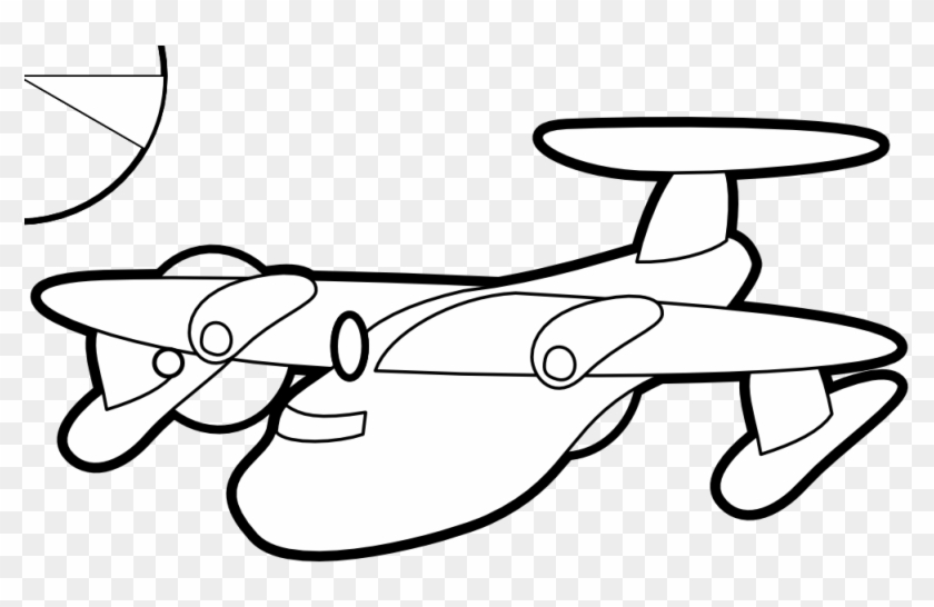 Pin Plane Clipart Black And White - Airplane Clipart Black And White Hd #435928