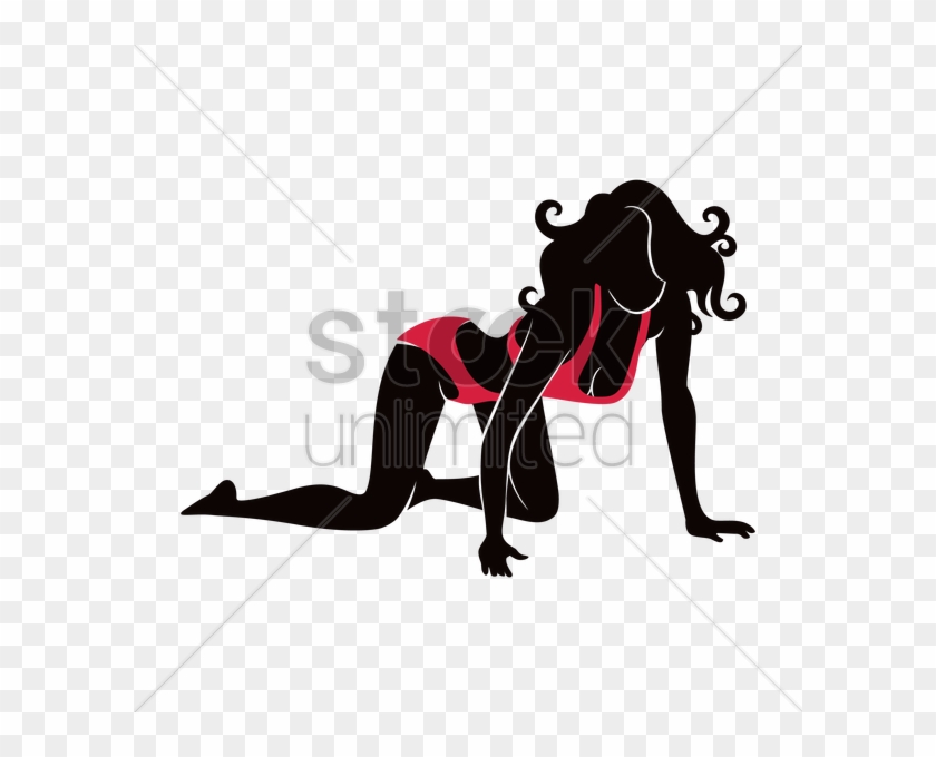 Free Hot Woman Silhouette Vector Image - Illustration #435960
