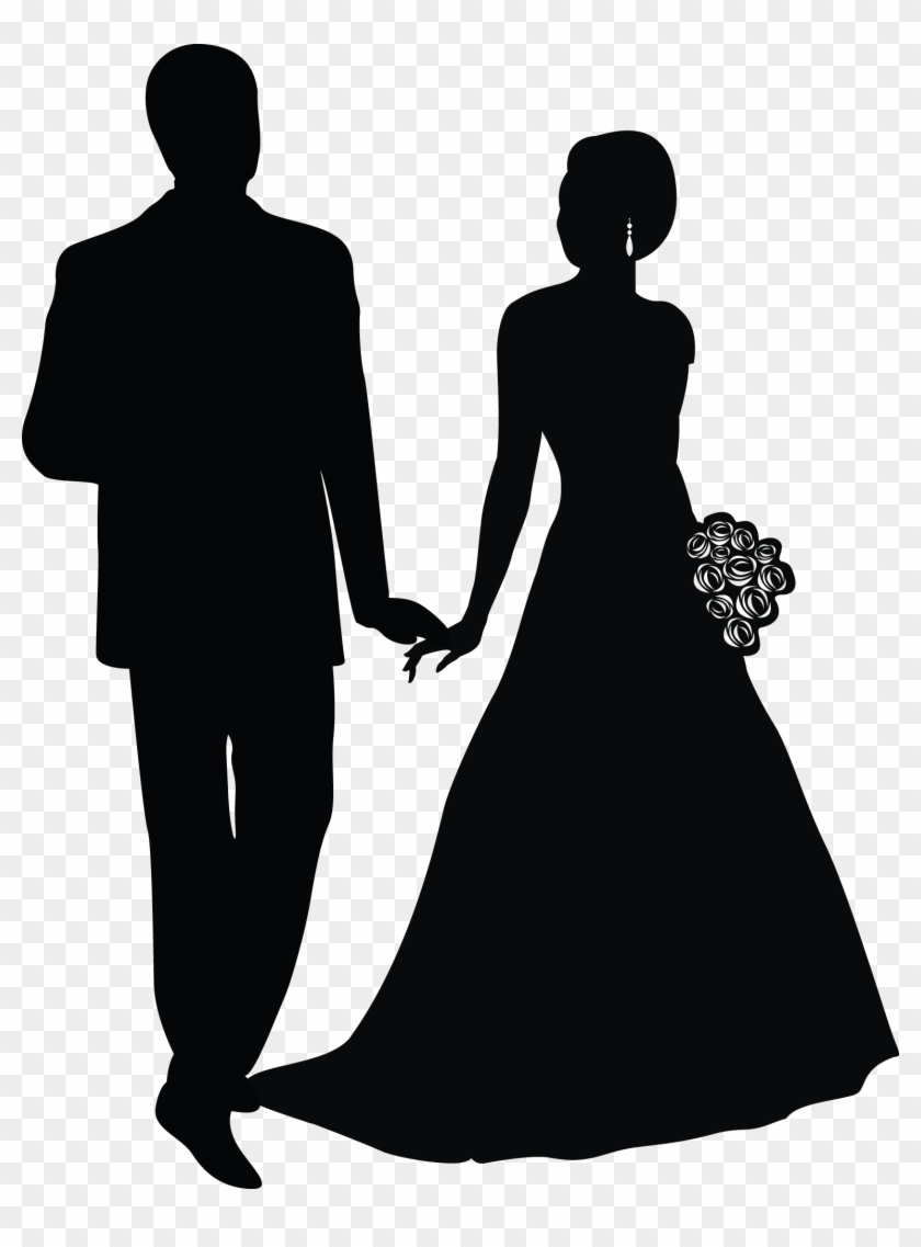 Download Doodle Art Wedding Cards Grooms Colouring Cardmaking Wedding Cake Topper Silhouette Groom And Bride Acrylic Free Transparent Png Clipart Images Download