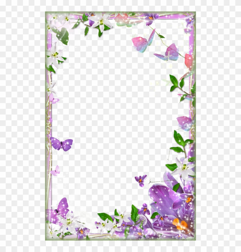 Page Border Designs For Projects With Flowers - Flower Page Border Design #436060