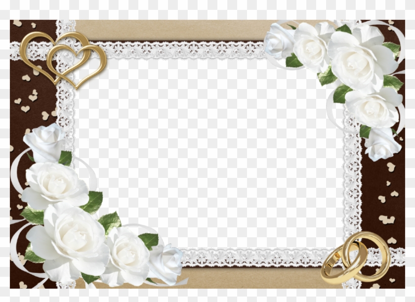 Wedding Invitation Border Designs Png - Wedding Photo Frame Png #436121