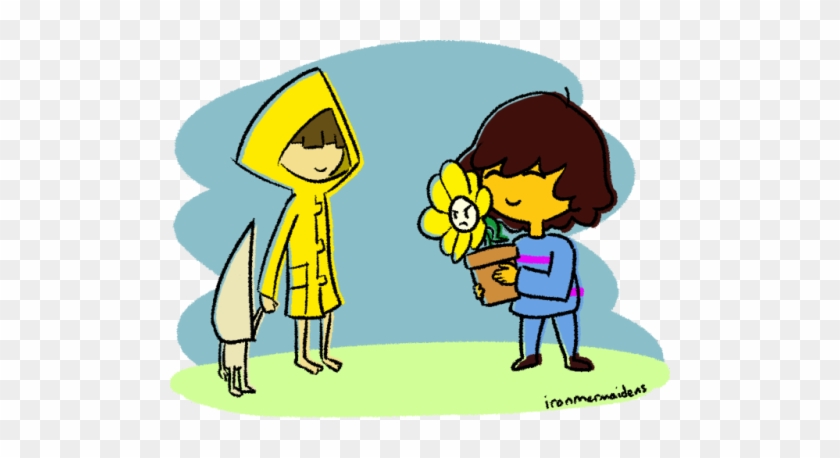 They Have So Much In Common, Like Being Kids Who Are - Little Nightmares And Undertale #436232
