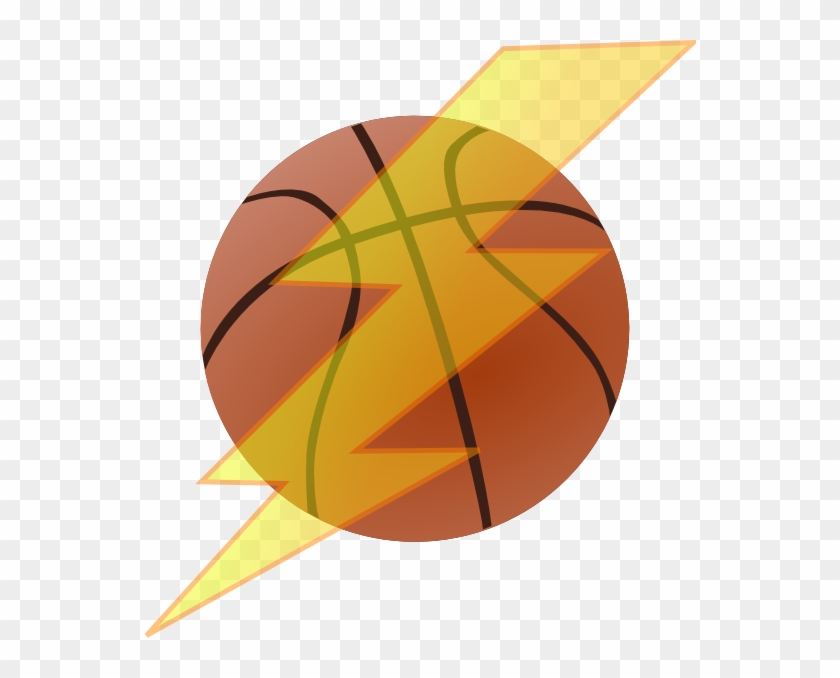 Basketball With Lightning Bolt #436280