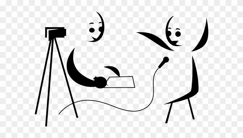 Interview Clipart Black And White - Interview Clipart #436290