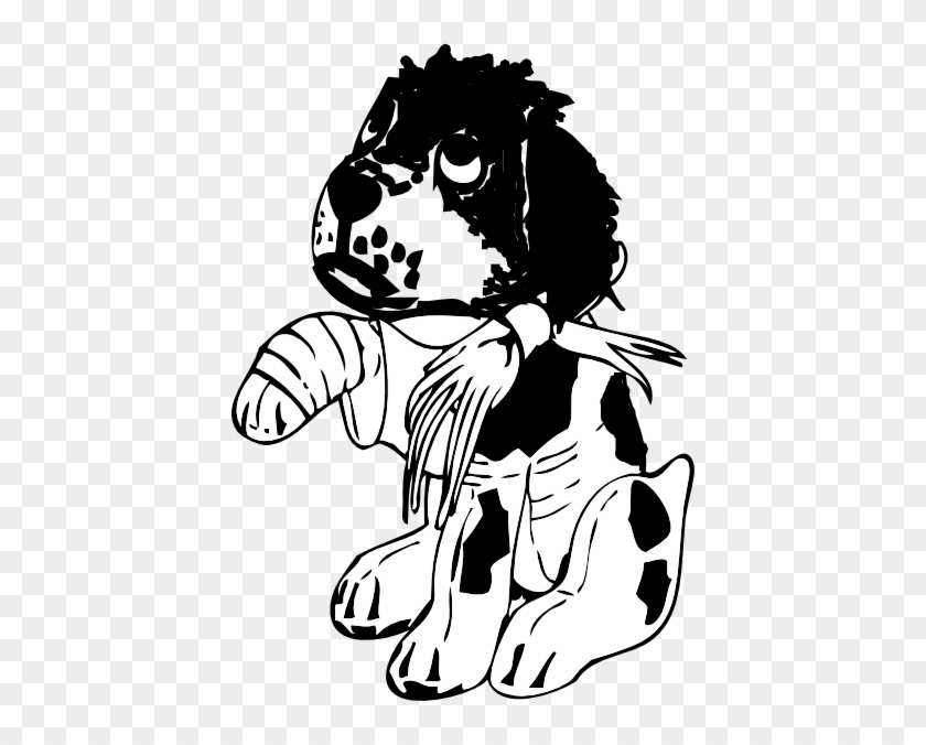 Injured Dog Clip Art #436367