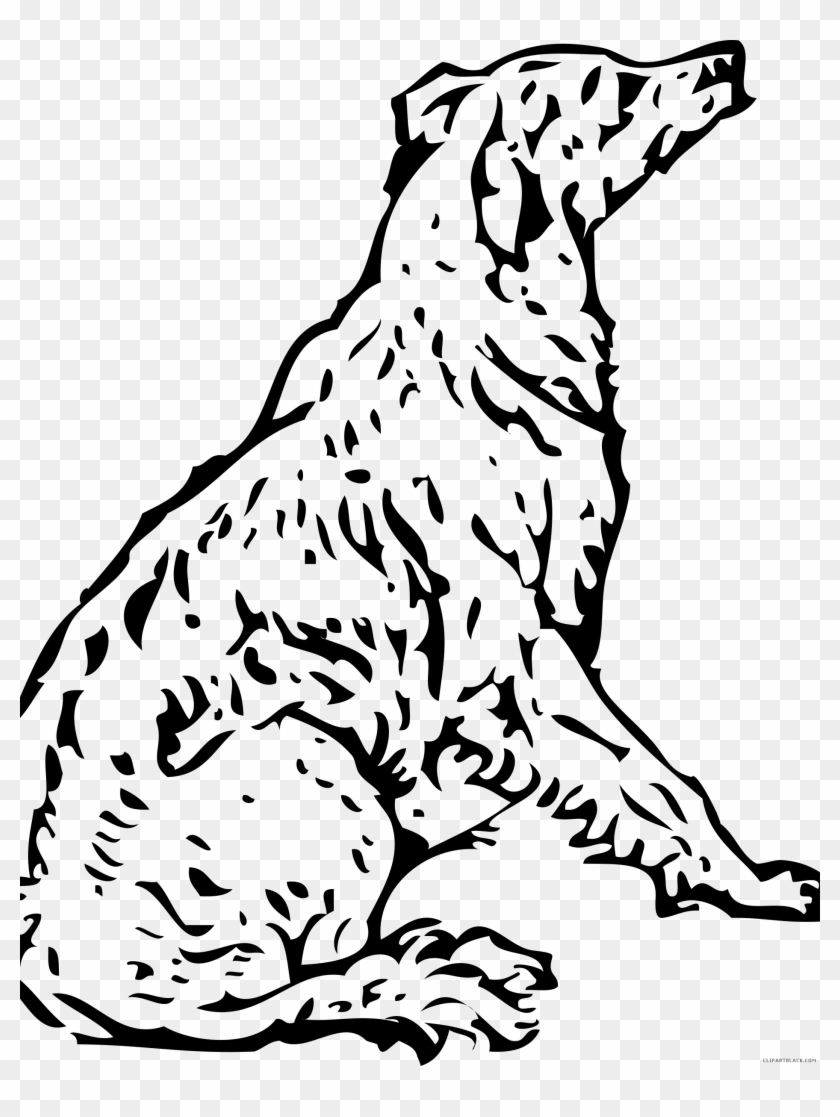 Black And White Dog Animal Free Black White Clipart - Golden Retriever Coloring Pages #436408