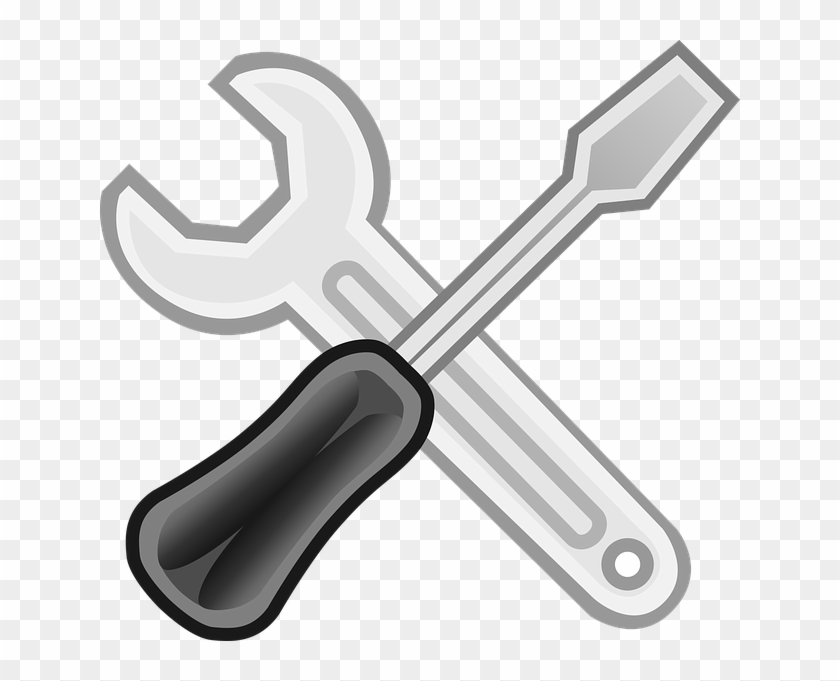 Screwdriver Tang Tools Wrench Screwdriver - Obeng Clipart #436531