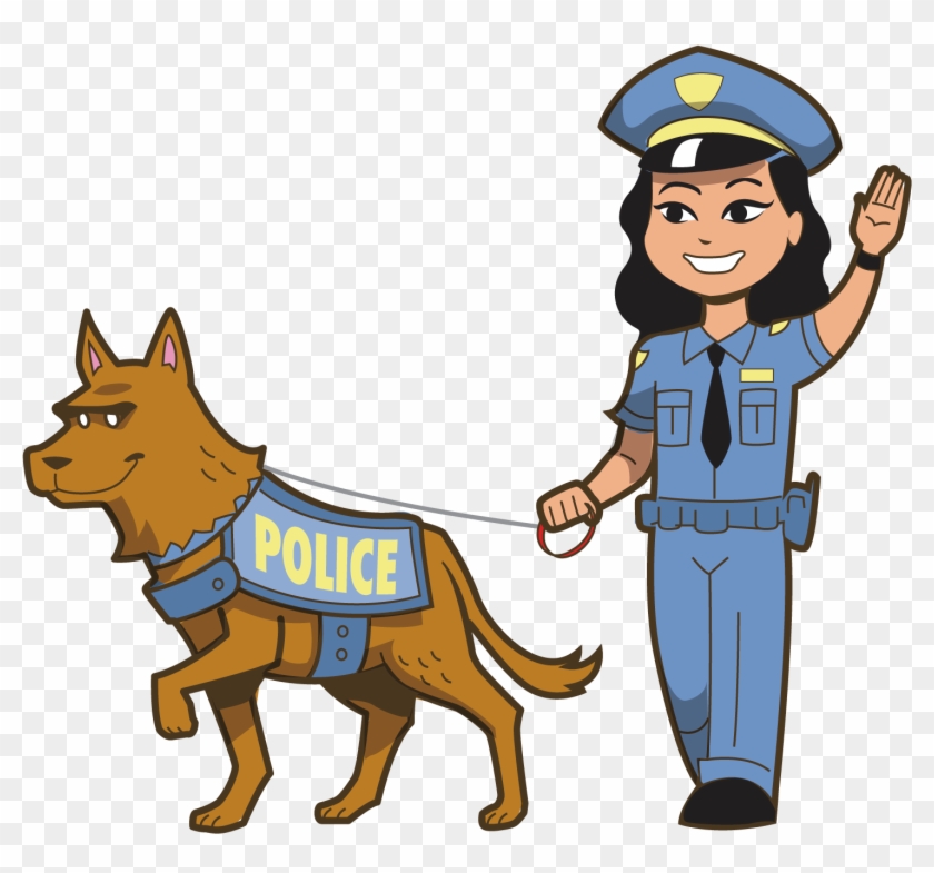 Police Officer Royalty-free Clip Art - Cartoon Police Woman Officer - Free  Transparent PNG Clipart Images Download