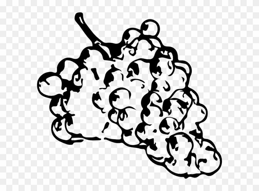 Grapes Clip Art Black And White - Clip Art #436626