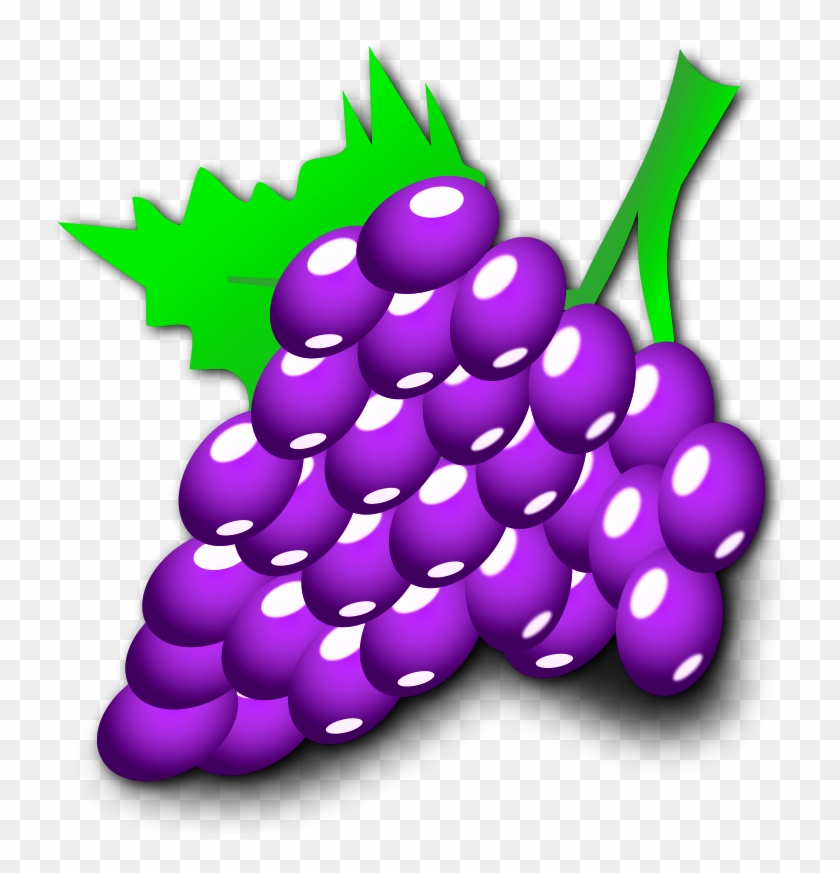 Nicubunu Grapes Image - Purple Grapes Shower Curtain #436638