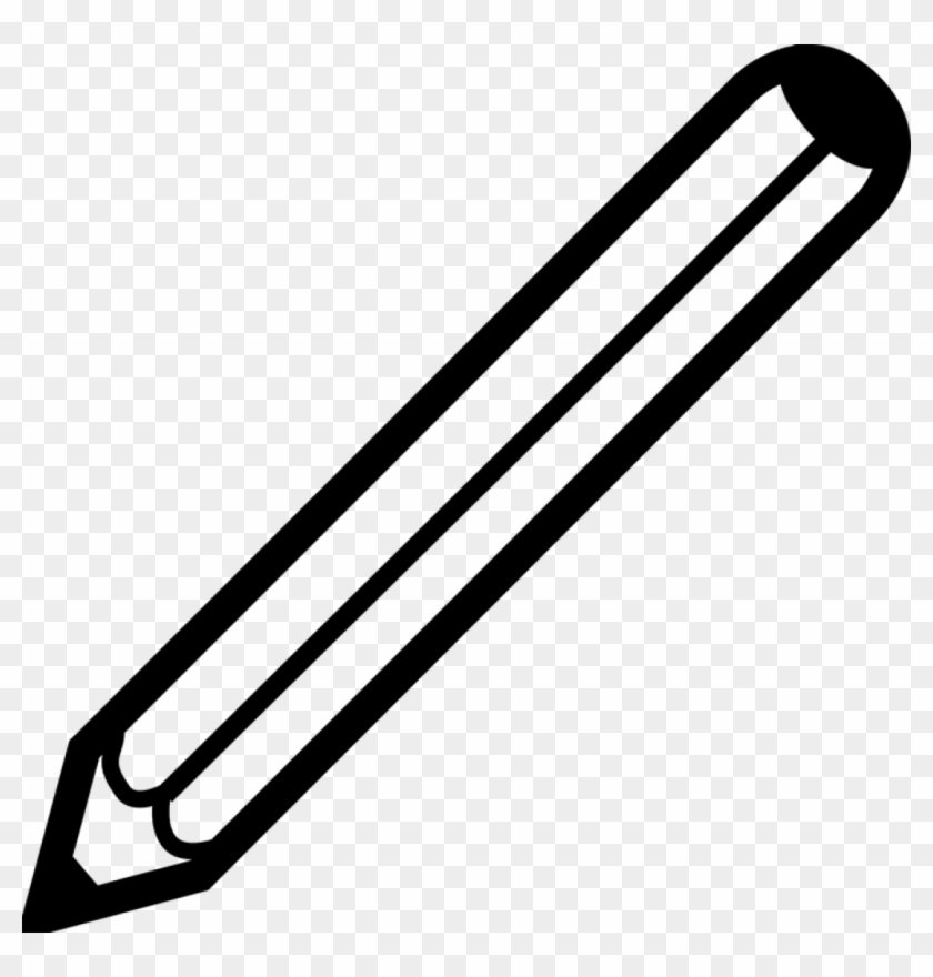 Pencil Clipart Black And White Pencil Black Design - Pen Clipart Black And White #436806