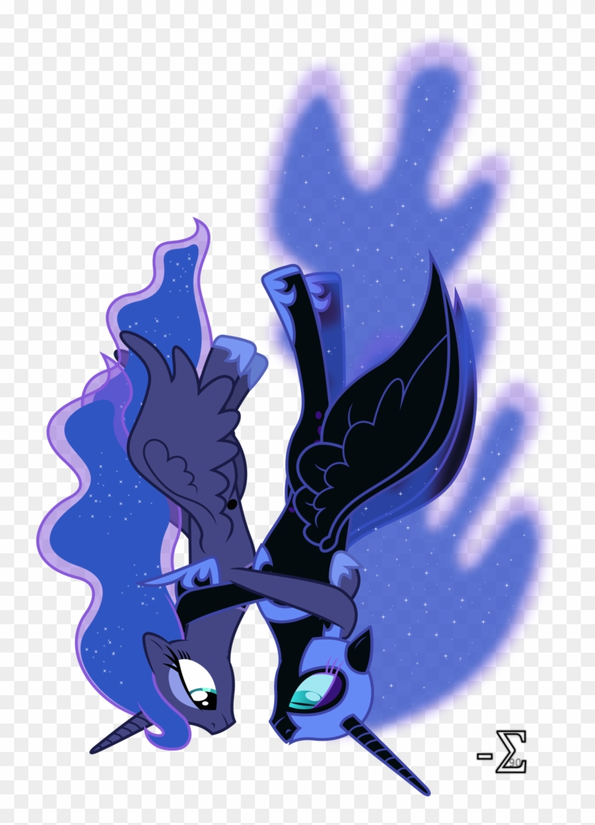 Nightmare Moon And Princess Luna Skydiving By 90sigma - Nightmare Moon I Luna #436876