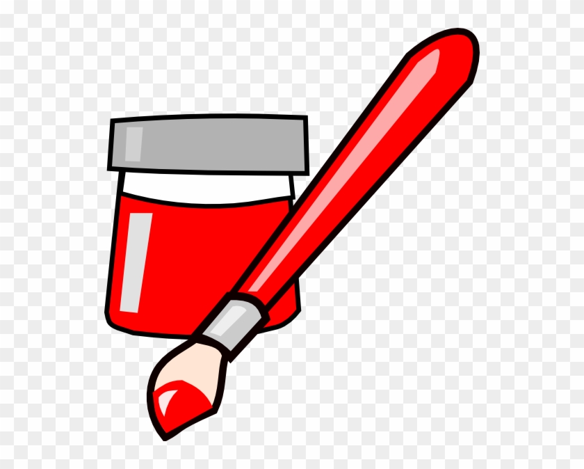 Paintbrush Aerosol Paint Clip Art - Paint Brush Clip Art #436944