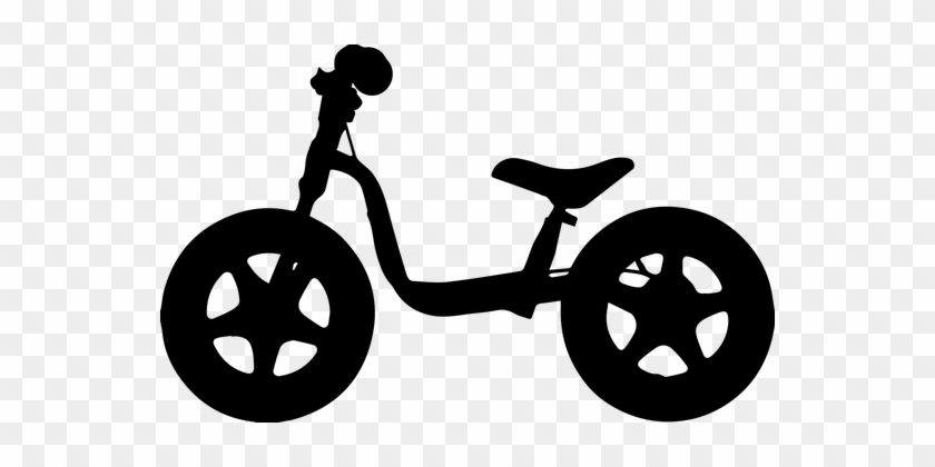 Bicycle Balance Bike Bike Silhouette Sport - Balance Bike Clip Art #437072