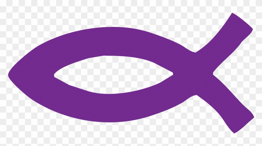 Jesus Fish Body Stickers Tanning Supplies Unlimited - Purple Christian Fish Symbol #437146