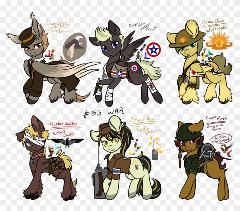 Military Pony Adopts [closed] By Razorfin-adopts - Chibi Ww2 #437173