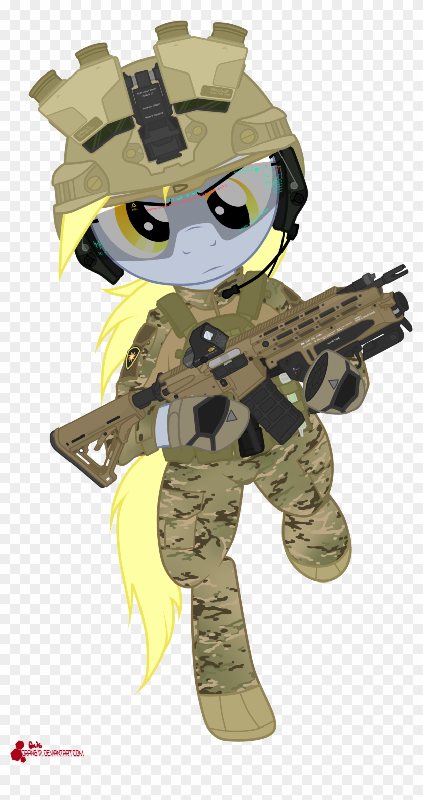 Combat Derpy Hooves By Orang111 Combat Derpy Hooves - Mlp Derpy Army #437185