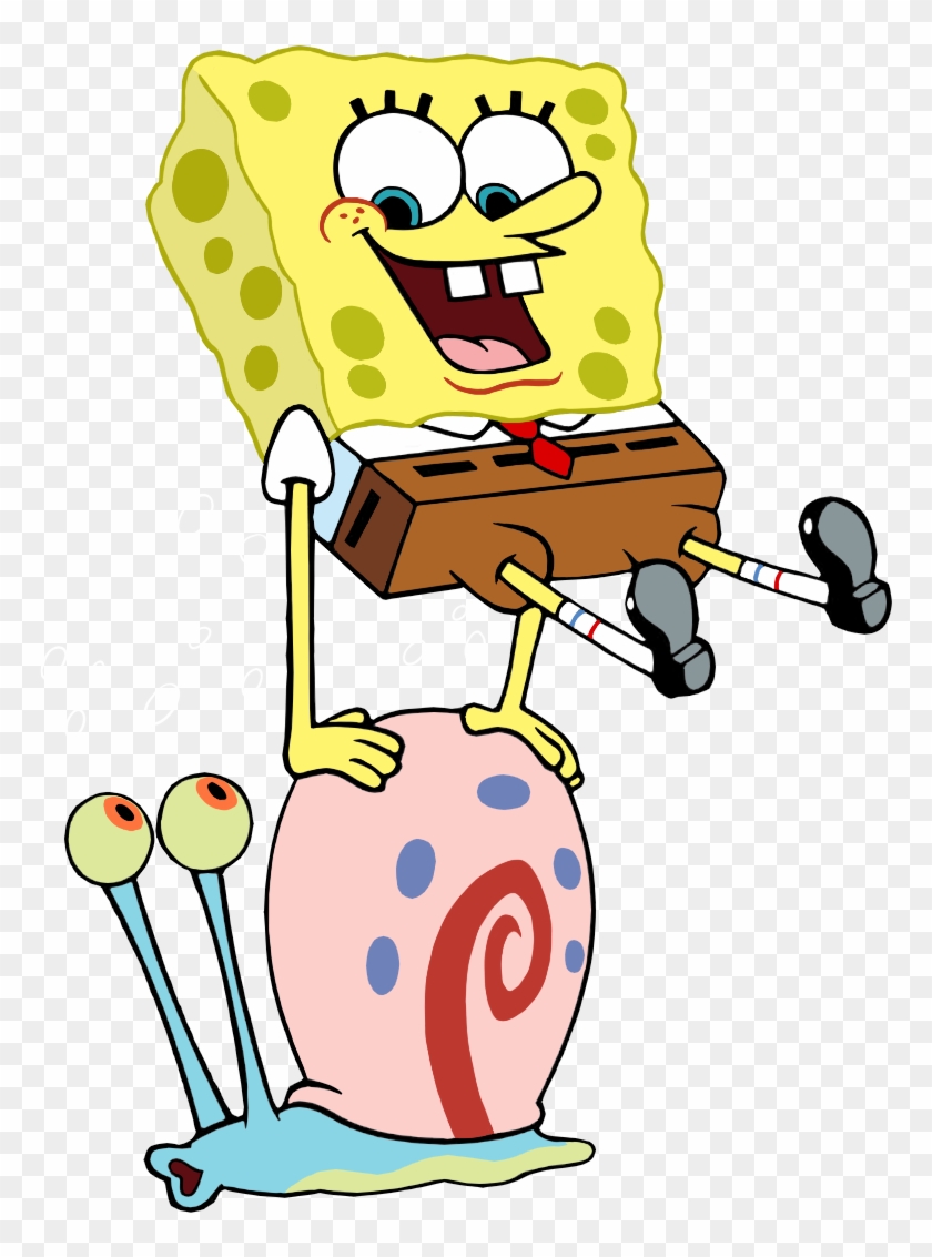 Spongebob Hopping Over Gary By Eyecupcakes - Sundjer Bob Kockalone Slike #437180