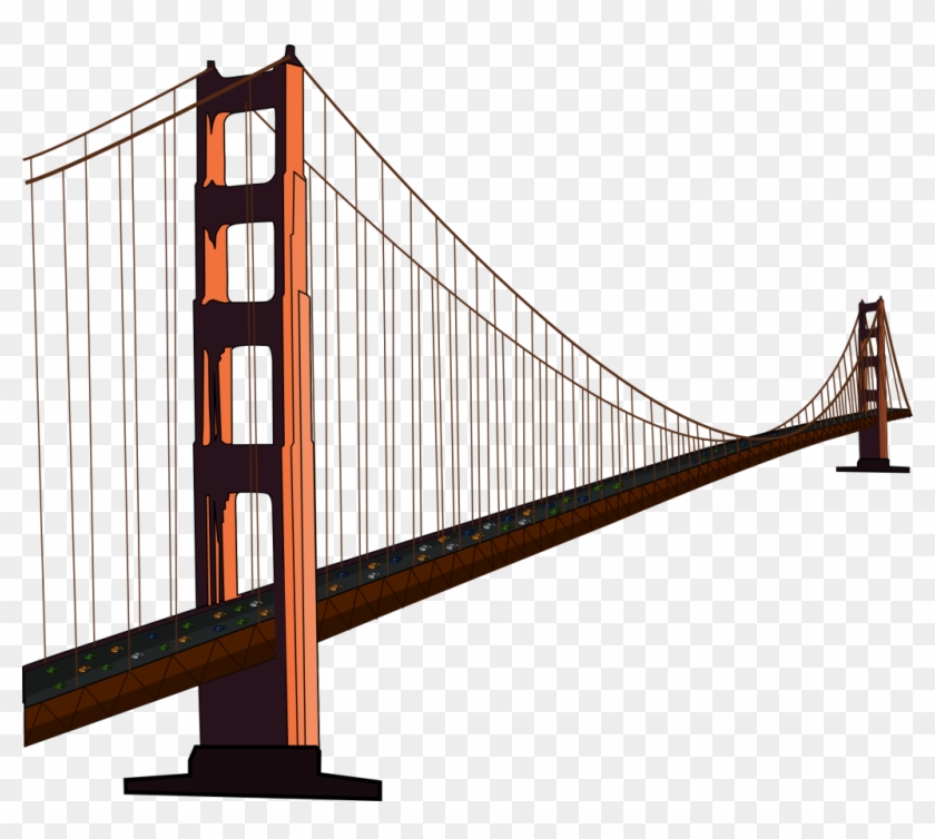 Brooklyn Bridge Png Transparent Image - Golden Gate Bridge - Free Transparent  PNG Clipart Images Download