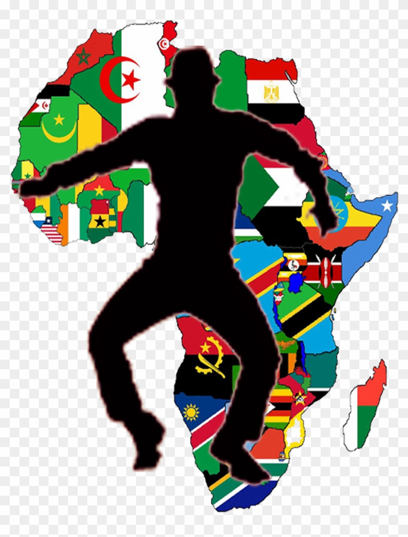 Afro Dance Hits By Nado - Africa Map With Flags #437485