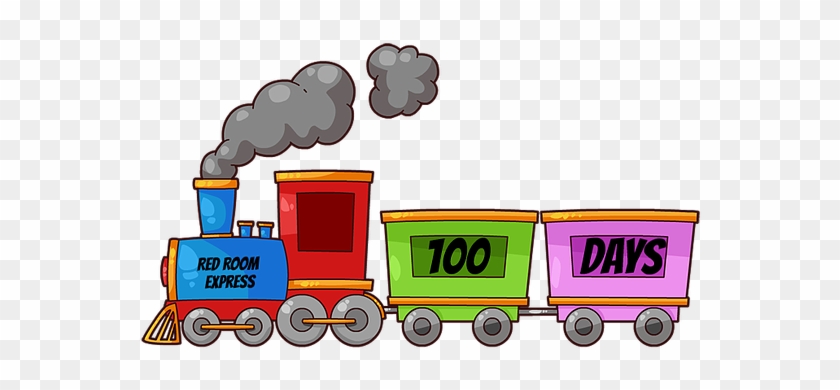 On Our Way To The 100th Day - Train Clipart #437579