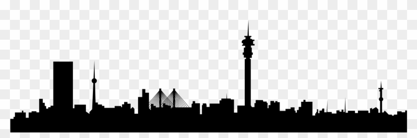 Johannesburg Skyline Silhouette - Johannesburg Skyline Silhouette Vector #437592
