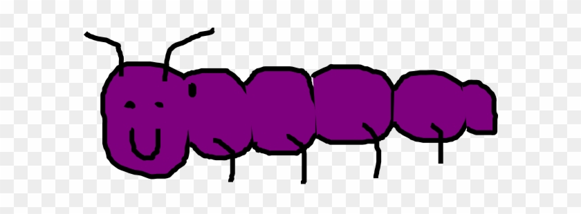Caterpillar Clipart Purple - Purple Caterpillar #437653