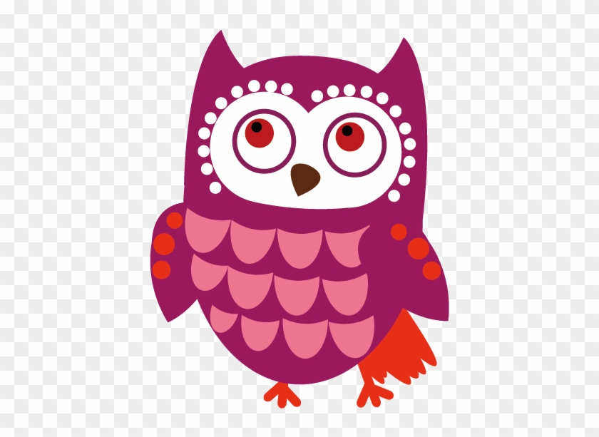 Owl Cartoon Clip Art - Transparent Owl Logo Clipart Pink #437778