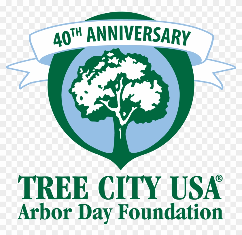 40th Tree City Usa Logo 2-color - Tree City Usa Logo #437839