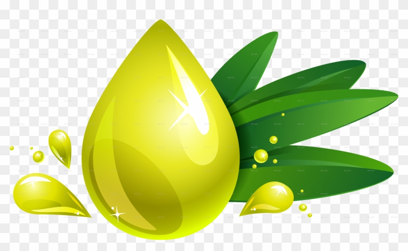Oil Drop Leaf - Green Oil Drop Png #437940
