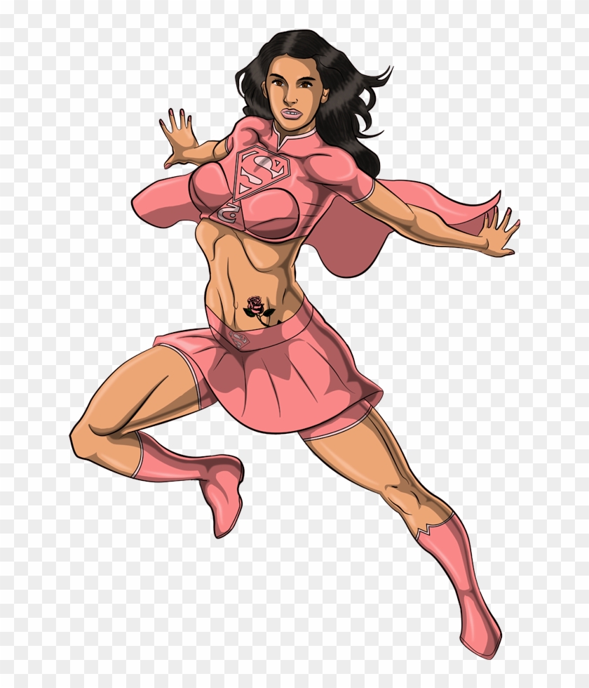 Supergirl Pink By Hulkdaddyg - Cartoon #438045