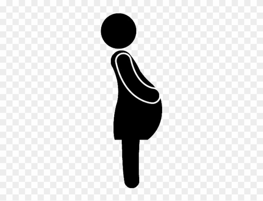 Pregnancy Mother Clip Art - Pregnant Woman Icon Vector #438069