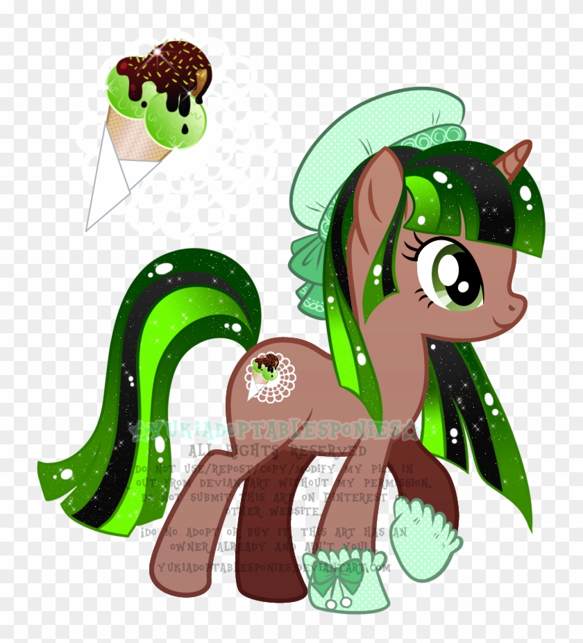 Choco Mint Ice Cream Custom Pony By Kingphantasya - Horse #438075