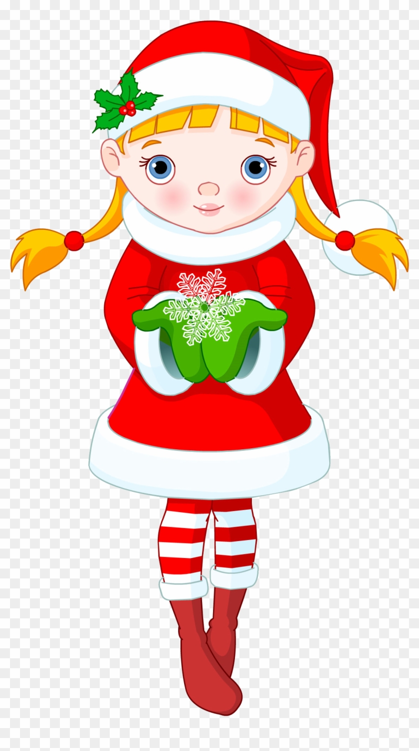 Winter Girl - Christmas Little Girl Cartoon #438107