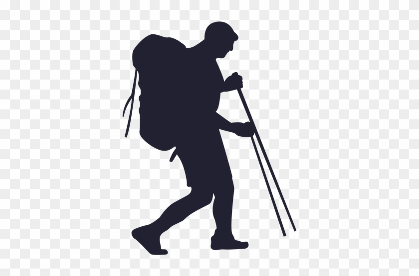 Hiking Clipart Silhouette - Hiking Silhouette Png #438118