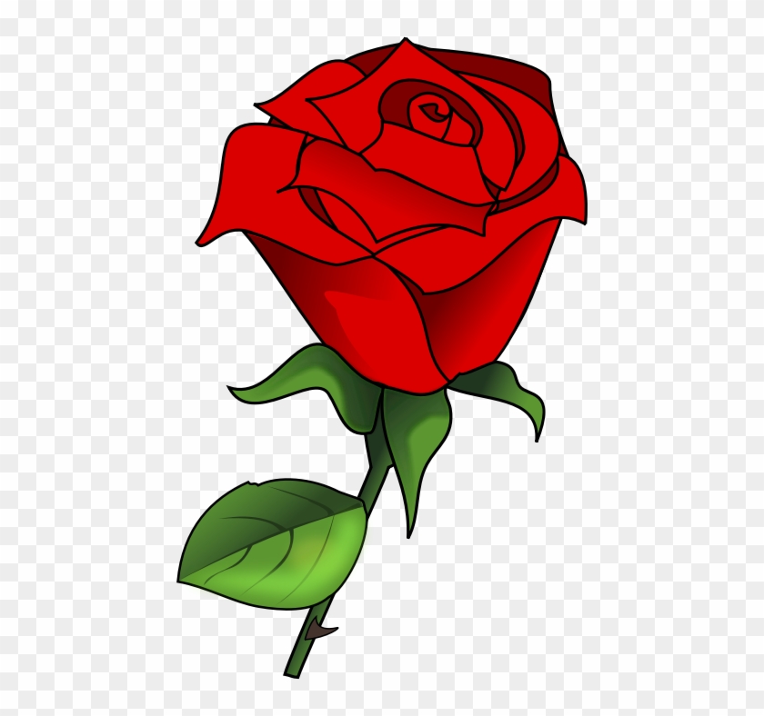 Free Lovely Red Rose Clip Art - Garden Roses #438245
