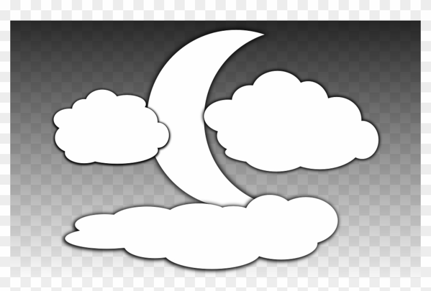Clouds Cartoon 4, - Moon #438350
