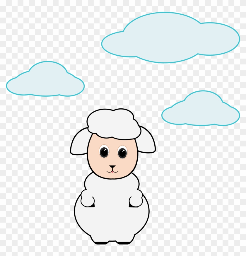 Lamb In The Clouds - Cartoon #438404