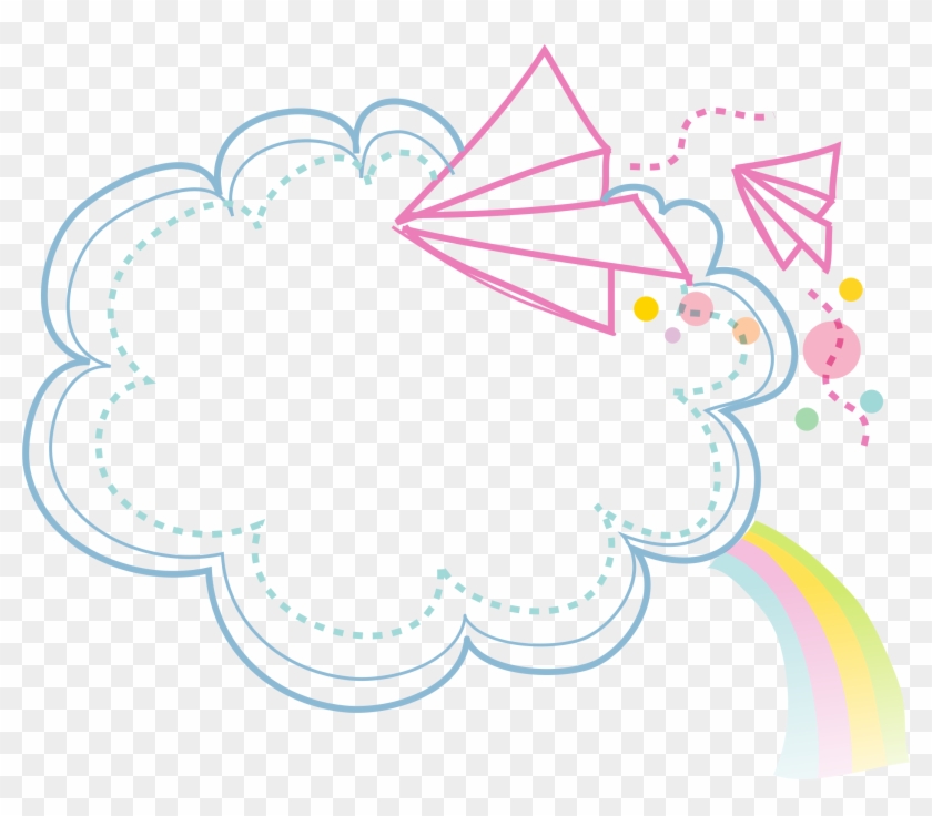 Cartoon - Clouds Border - Cartoon Border Png #438419