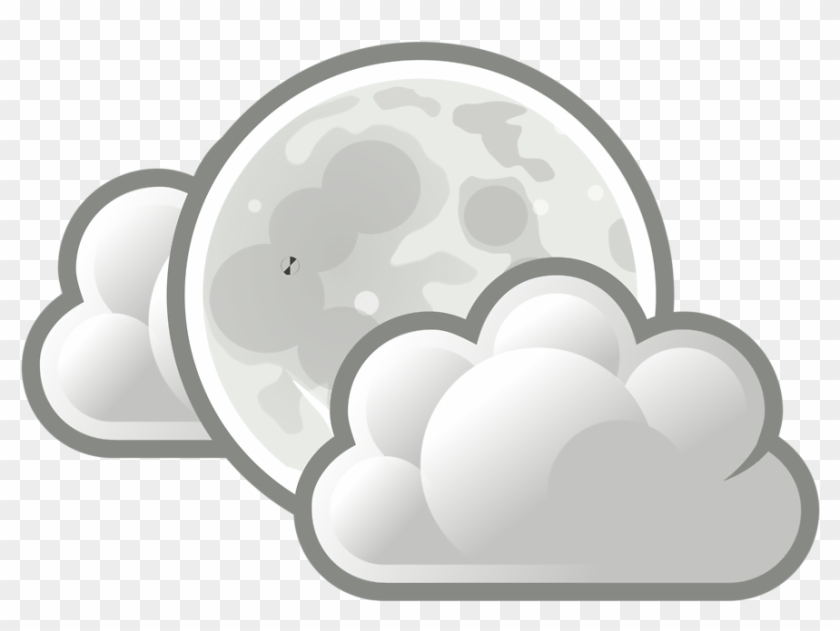 Clouds Clip Art 18, - Weather Few Clouds #438422