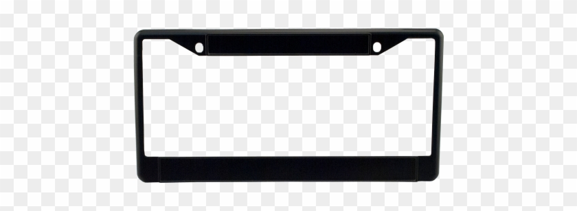 Black Metal License Plate Frame - Vehicle Registration Plate #438427