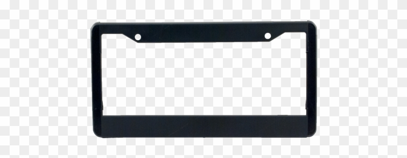 Black Plastic License Plate Frame - Black License Plate Frame #438432