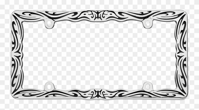 Tribal Ii, Chrome/black - Tribal Frame Design Png #438482