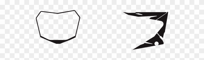 Number Plate Racing Shape Blank Dirtbike Number Plate Png - Full Size PNG Clipart Images Download
